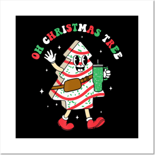 Groovy Oh Christmas Tree Cakes Debbie Becky Jen Cake Lovers Posters and Art